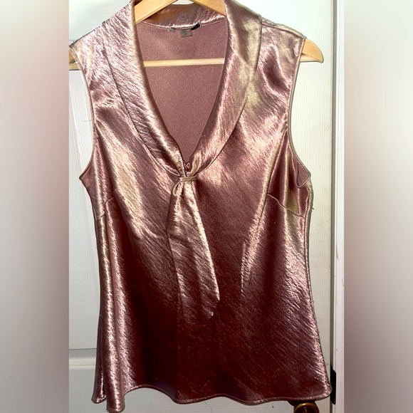 Tahari pink silk sleeveless blouse, size M - Picture 1 of 1